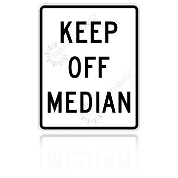 MUTCD R11-1 Keep Off Median